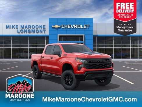 New 2026 Chevrolet Silverado 1500 Custom Trail Boss w/ Dark Appearance Package AWD/4WD image 1
