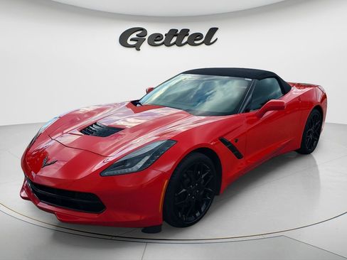 Used 2019 Chevrolet Corvette Stingray Convertible w/ Carbon Flash Badge Package RWD image 1