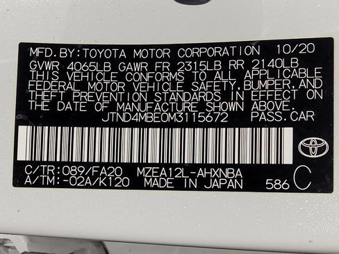 Used 2021 Toyota Corolla SE FWD image 33