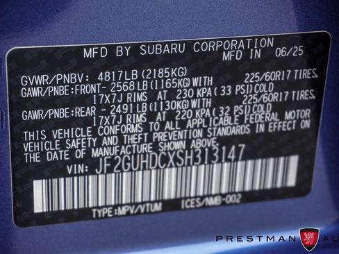 Used 2025 Subaru Crosstrek 2.5i Premium AWD/4WD image 21
