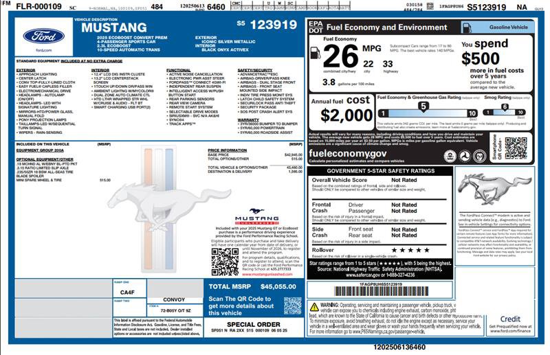 Used 2025 Ford Mustang Premium RWD image 3