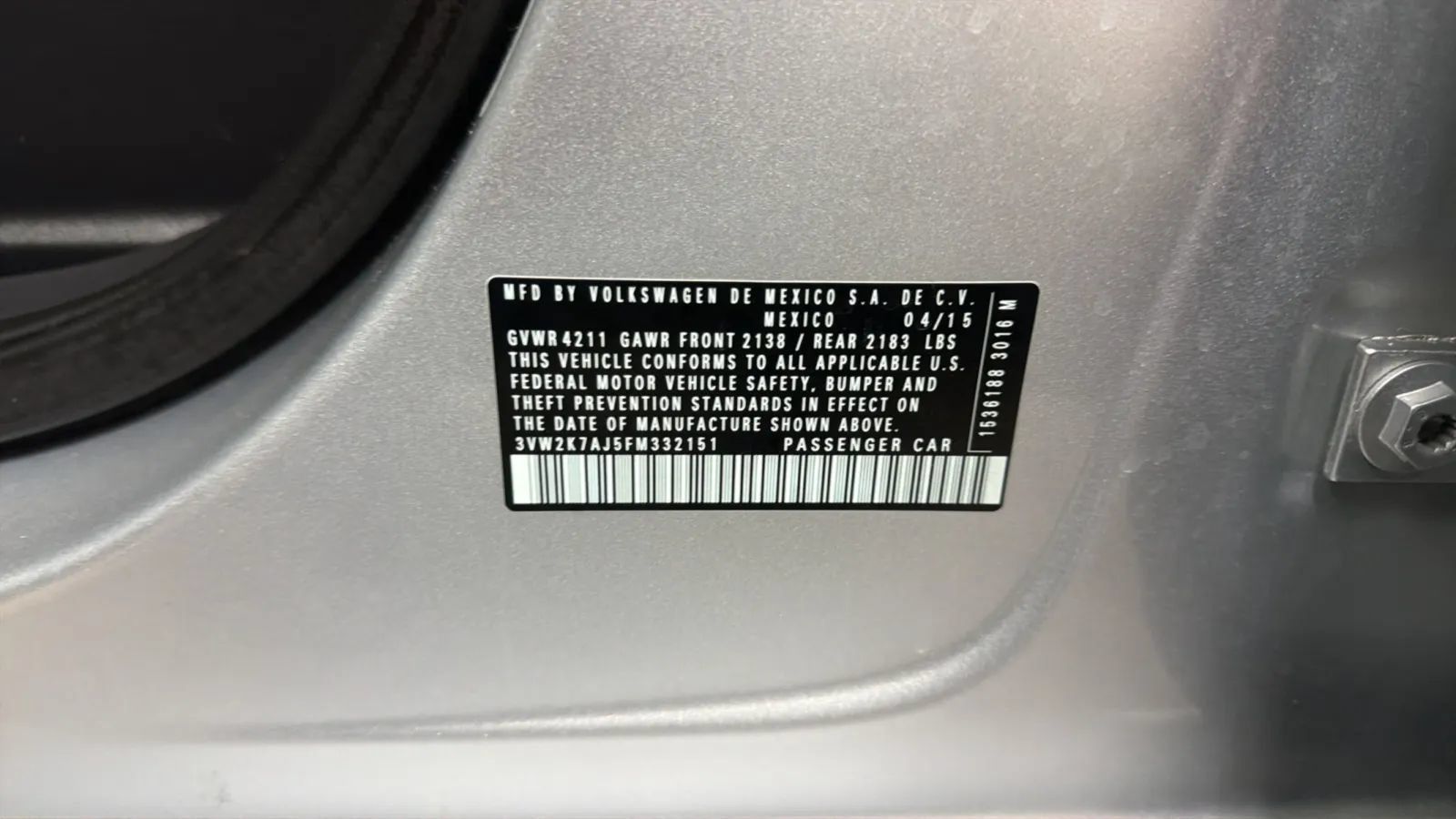 Used 2015 Volkswagen Jetta S FWD image 23