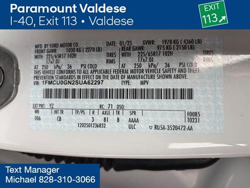 Used 2025 Ford Escape Active image 30