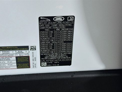 New 2026 Land Rover Range Rover Long Wheelbase SE AWD/4WD image 34