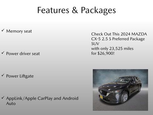 Used 2024 MAZDA CX-5 AWD 2.5 S w/ Preferred Package image 4
