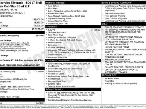 Used 2023 Chevrolet Silverado 1500 LT Trail Boss w/ Protection Package AWD/4WD image 3