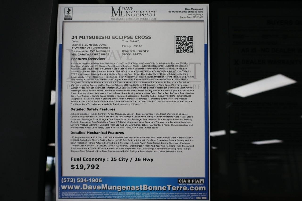 Used 2024 Mitsubishi Eclipse Cross SE AWD/4WD image 34