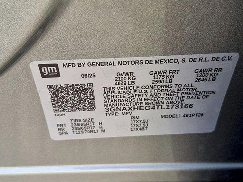 Certified 2026 Chevrolet Equinox LT w/ LPO, Floor Liner Package FWD image 33