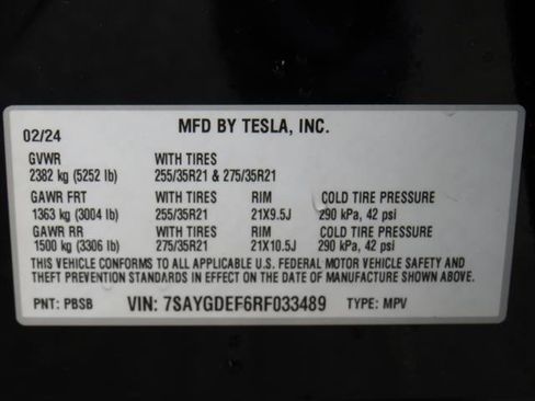 Used 2024 Tesla Model Y Performance AWD/4WD image 7