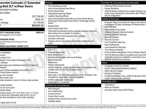 Used 2021 Chevrolet Colorado LT w/ Fleet Safety Package RWD image 35
