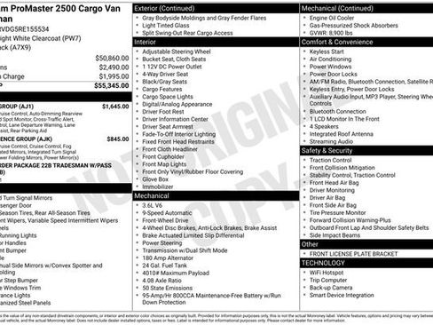New 2024 RAM ProMaster 2500 w/ Safety Group FWD image 4