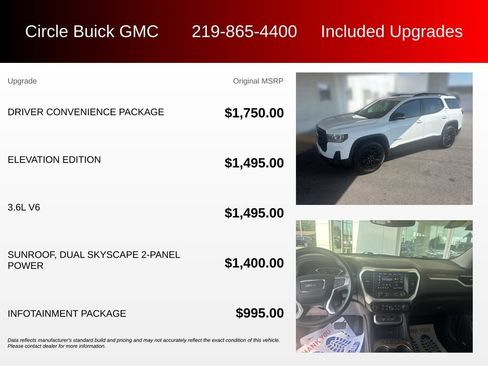 Used 2021 GMC Acadia SLE w/ Driver Convenience Package FWD image 3