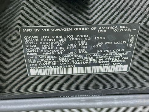 Used 2026 Volkswagen Atlas SE AWD/4WD image 12