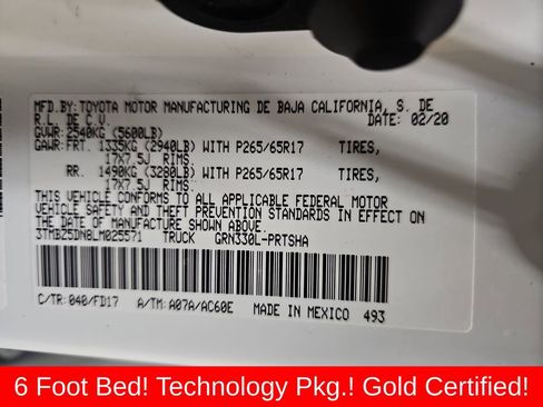 Certified 2020 Toyota Tacoma TRD Sport image 24