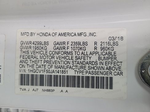 Used 2018 Honda Accord EX-L image 33