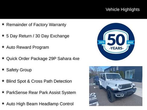 Used 2025 Jeep Wrangler Unlimited Sahara w/ Safety Group image 5