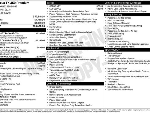 Used 2025 Lexus TX 350 AWD w/ Technology Package image 35