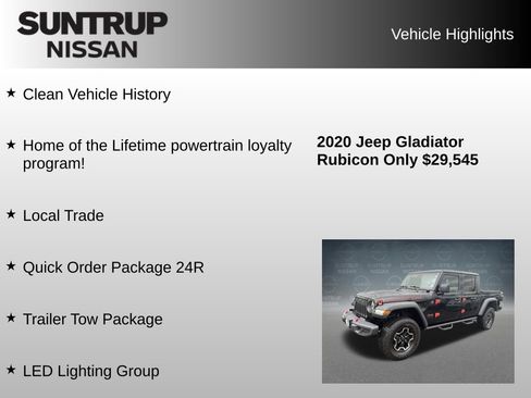 Used 2020 Jeep Gladiator Rubicon w/ Dual Top Group AWD/4WD image 8