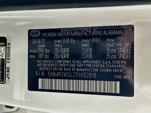 Certified 2026 Hyundai Santa Fe SEL FWD image 30