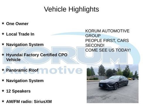 Certified 2024 Hyundai Sonata N Line FWD image 4