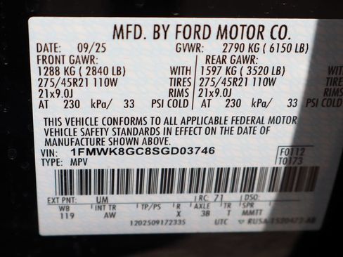 Used 2025 Ford Explorer ST w/ Sun And Sound Package AWD/4WD image 62