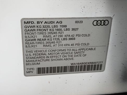 Certified 2024 Audi Q8 e-tron Prestige w/ Prestige Package image 27