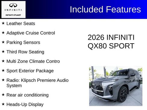 Certified 2026 INFINITI QX80 4WD w/ Sport Exterior Package image 4
