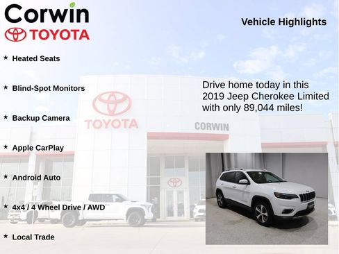 Used 2019 Jeep Cherokee Limited AWD/4WD image 6