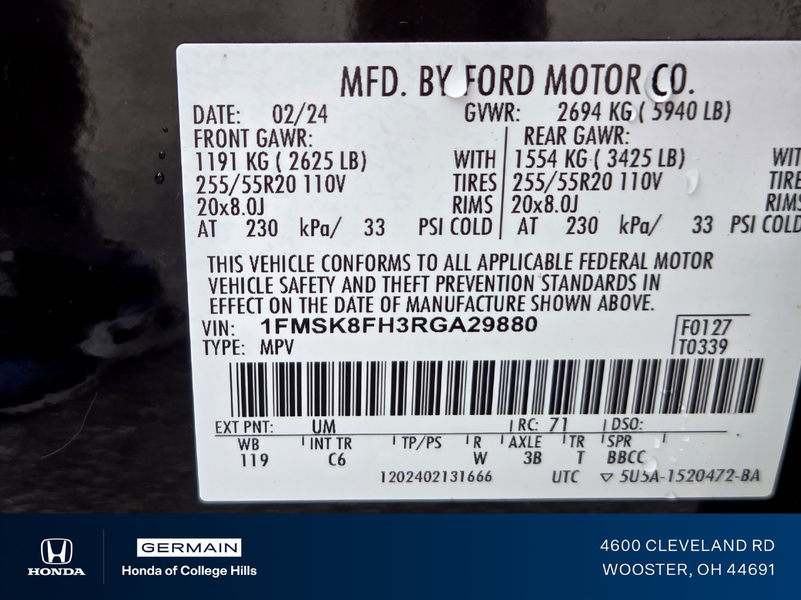 Used 2024 Ford Explorer Limited AWD/4WD image 27