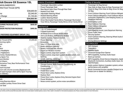 Used 2021 Buick Encore GX Essence w/ Sport Touring Package AWD/4WD image 3