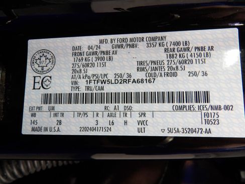 Used 2024 Ford F150 Lariat AWD/4WD image 63