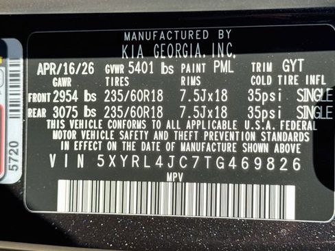 New 2026 Kia Sorento S w/ S Panoramic Sunroof Package FWD image 32