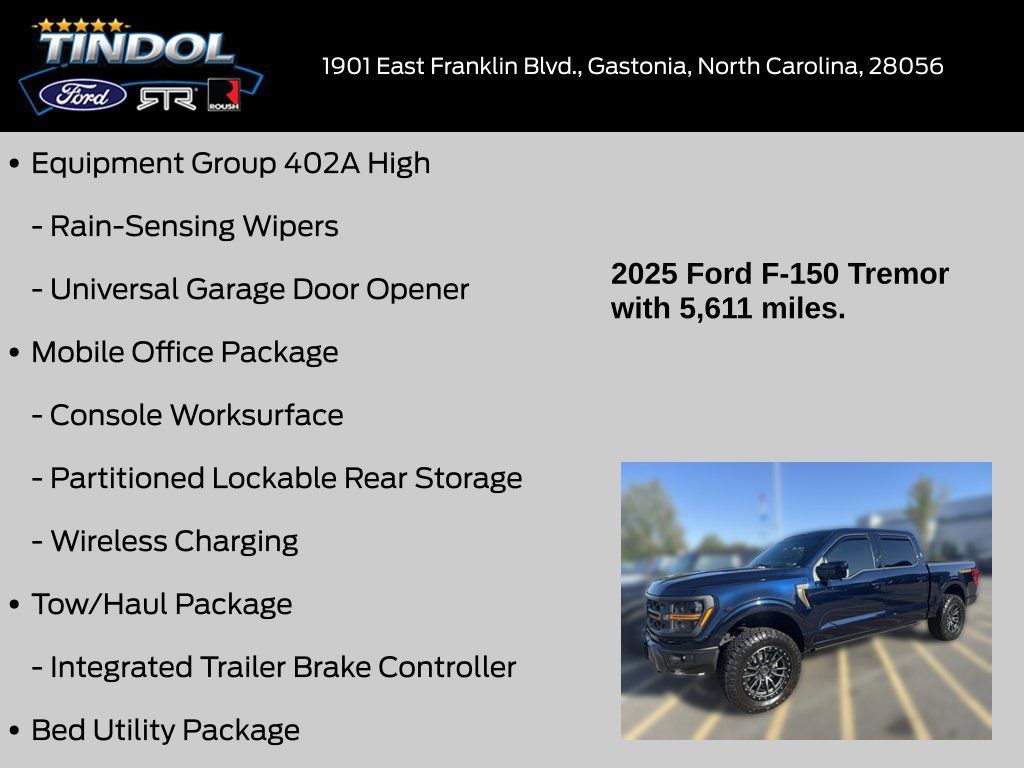 Used 2025 Ford F150 Tremor w/ Equipment Group 402A High AWD/4WD image 17