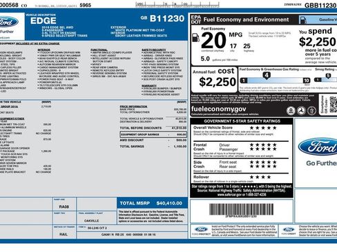 Used 2016 Ford Edge SEL w/ Equipment Group 201A AWD/4WD image 28