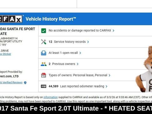 Used 2017 Hyundai Santa Fe Sport image 9