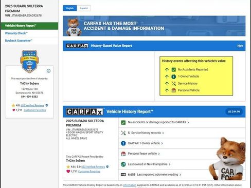 Used 2025 Subaru Solterra Premium image 14