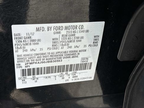 Used 2018 Ford Edge SEL w/ Equipment Group 201A AWD/4WD image 18