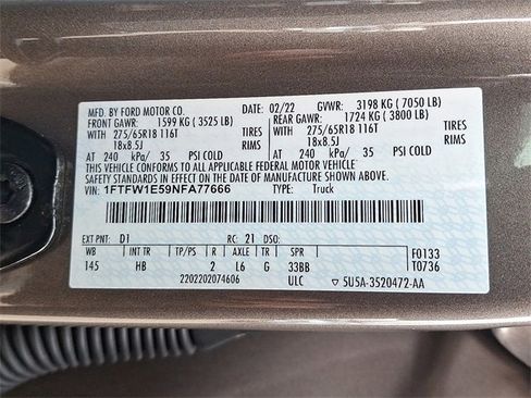 Used 2022 Ford F150 Lariat w/ Tow Technology Package image 27