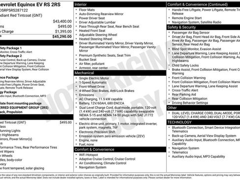 Certified 2024 Chevrolet Equinox EV RS FWD image 34