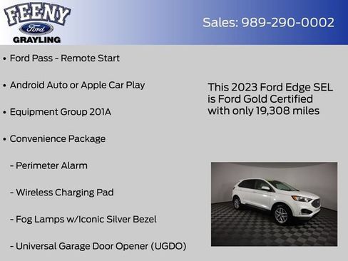 Certified 2023 Ford Edge SEL w/ Convenience Package AWD/4WD image 9