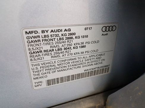 Used 2018 Audi SQ5 Prestige w/ Prestige Package image 63