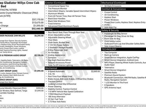 Used 2022 Jeep Gladiator Sport AWD/4WD image 2