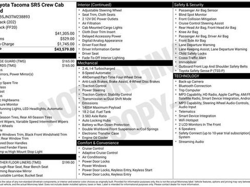 Certified 2026 Toyota Tacoma SR5 AWD/4WD image 33