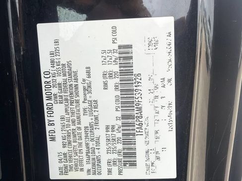 Used 2015 Ford Mustang Coupe RWD image 1