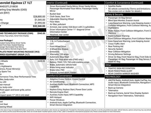 New 2026 Chevrolet Equinox LT w/ Safety and Technology Package image 24
