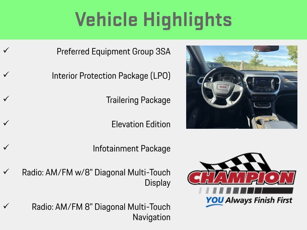 Used 2022 GMC Acadia SLE w/ GMC Pro Grade Package AWD/4WD image 6