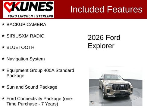 New 2026 Ford Explorer ST w/ Sun And Sound Package image 4