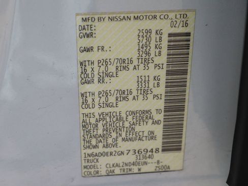 Used 2016 Nissan Frontier SV image 46