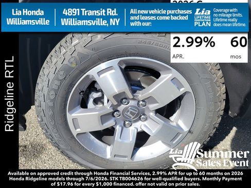 New 2026 Honda Ridgeline RTL image 11
