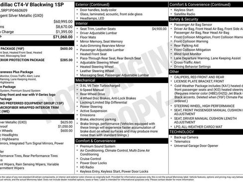 Certified 2023 Cadillac CT4 V Blackwing w/ Climate Package RWD image 11
